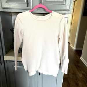 Cream Knit Sweater by Athleta